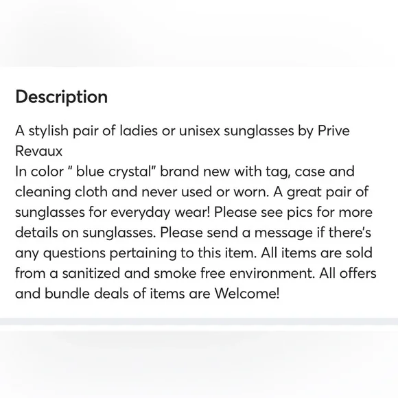 Ladies/unisex sunglasses by Prive Reaux NWT with case and cleaning cloth - Picture 11 of 15